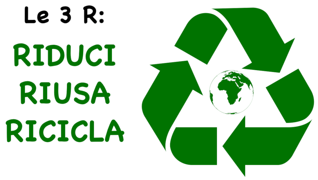 le 3 r della sostenibilità - riduci riusa ricicla