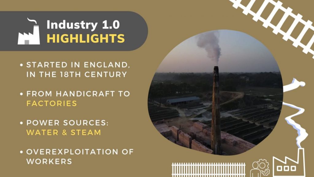 Industry 1.0 highlights