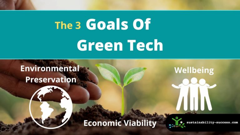 The 3 Goals Of Green Technology (and how to achieve them) 1 Goals Of Green Technology