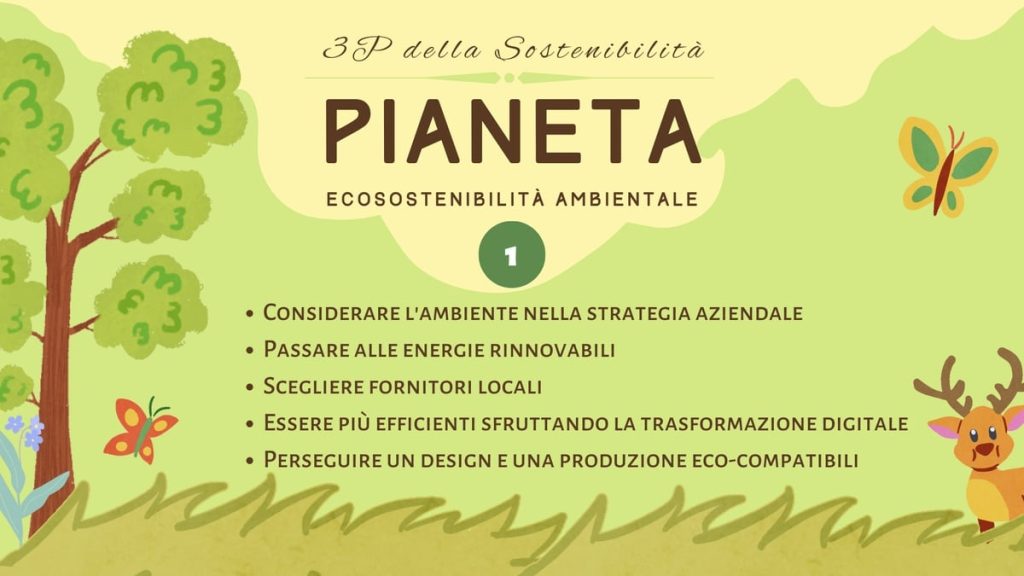 3 principi della sostenibilità - Pianeta
