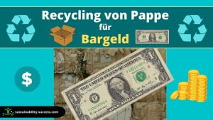 Karton-Recycling gegen Geld (und GELD verdienen) 1 Recycling von Pappe für Bargeld