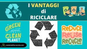vantaggi di riciclare materiali
