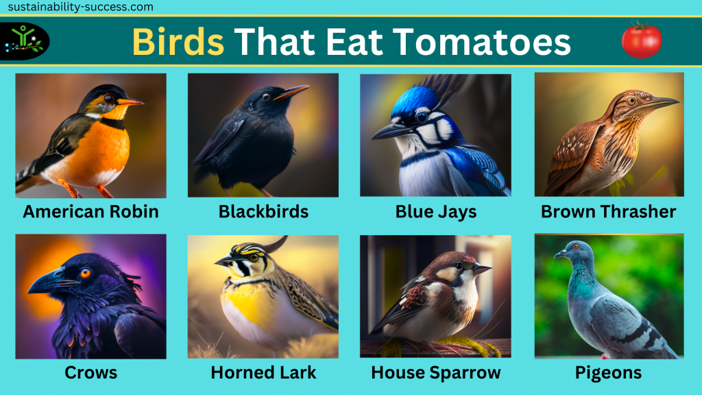 birds that eat tomatoes
