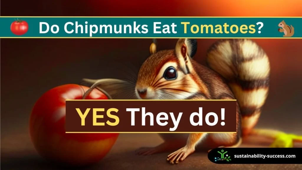 Do chipmunks eat tomatoes - yes they do