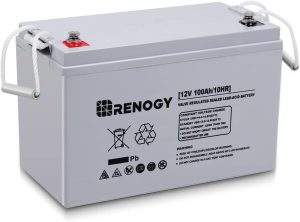 Renogy 100Ah - best AGM deep cycle battery for trolling motor