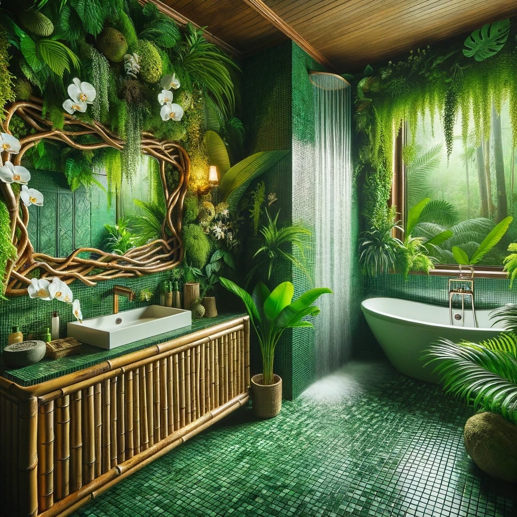 biophilic interior design - bathroom 6