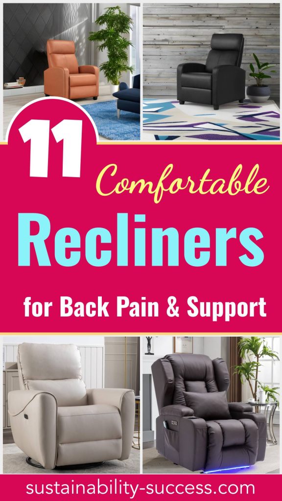 11 Best Recliners for Back Pain & Support