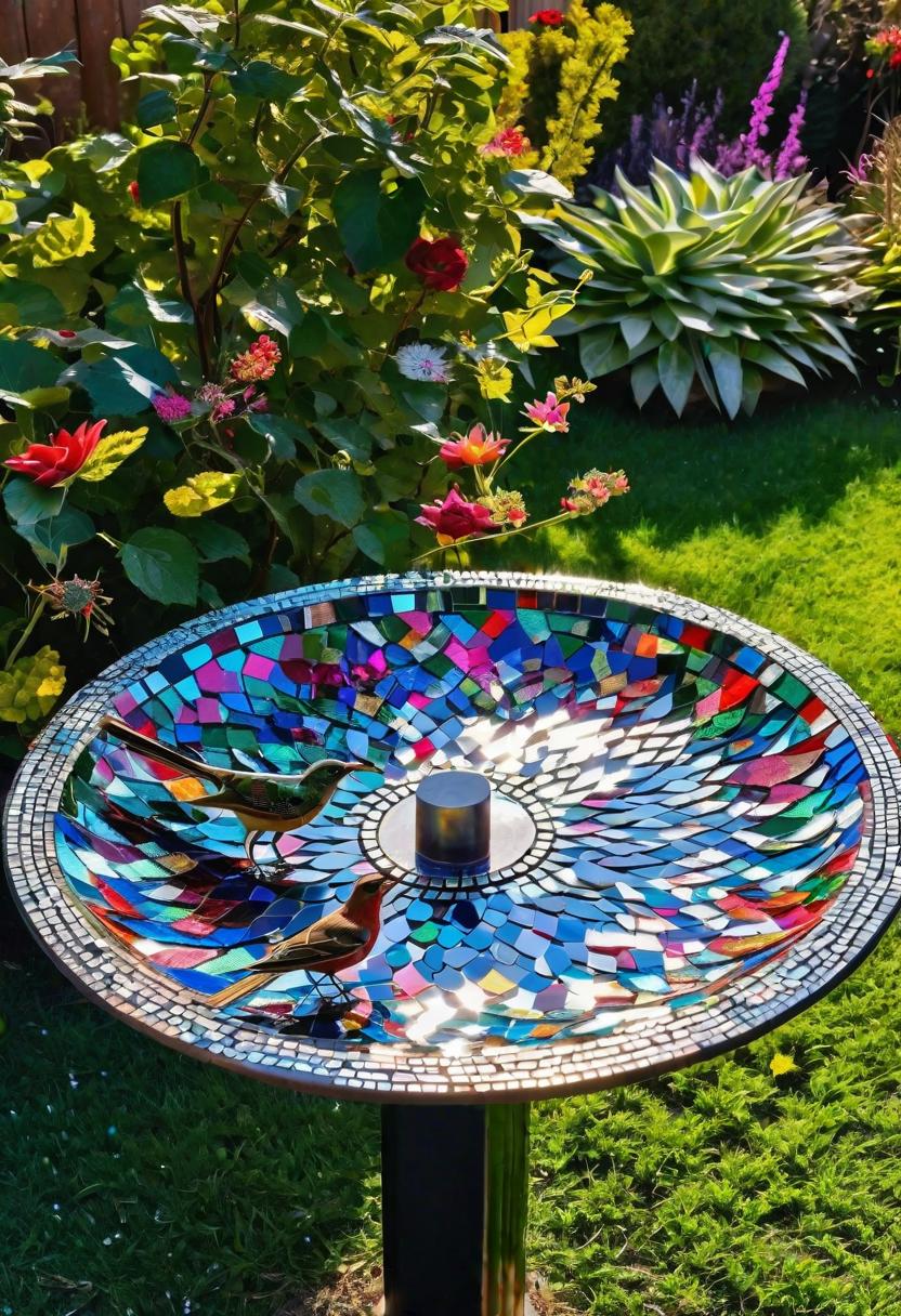 11. CD Mosaic Bird Bath-0