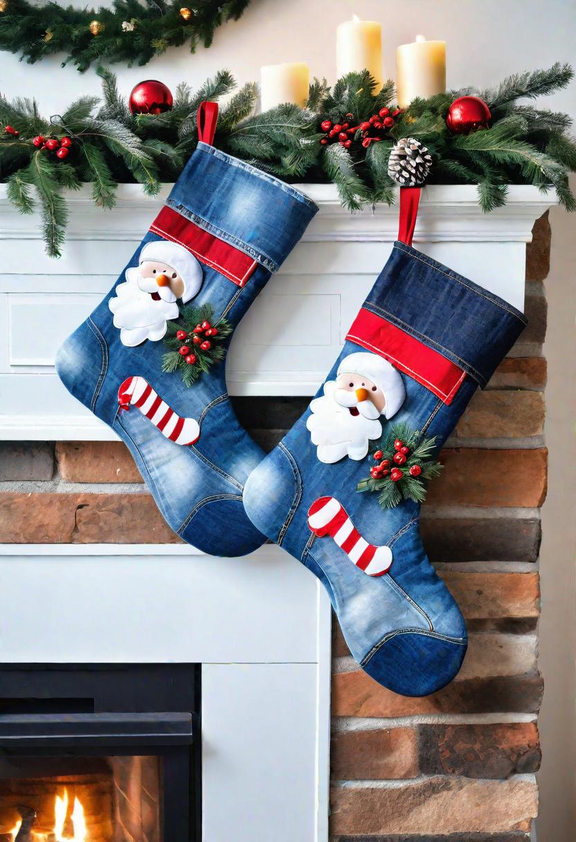 27. Denim Christmas Stocking Ideas-1