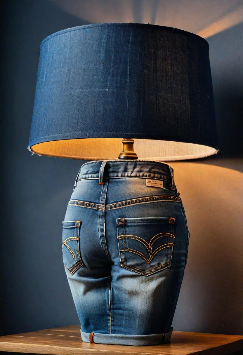 17. Denim Lampshade Upcycling Ideas-0