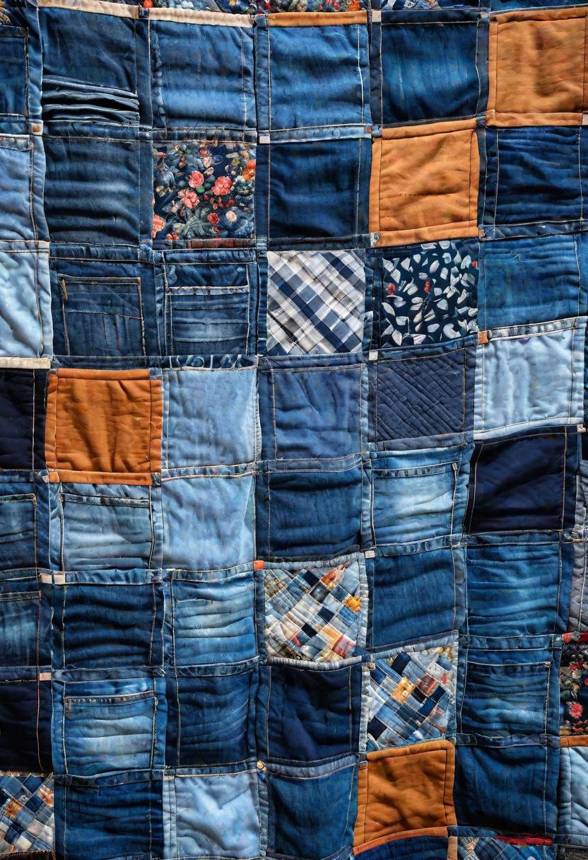 30. Denim Patchwork Quilts-0