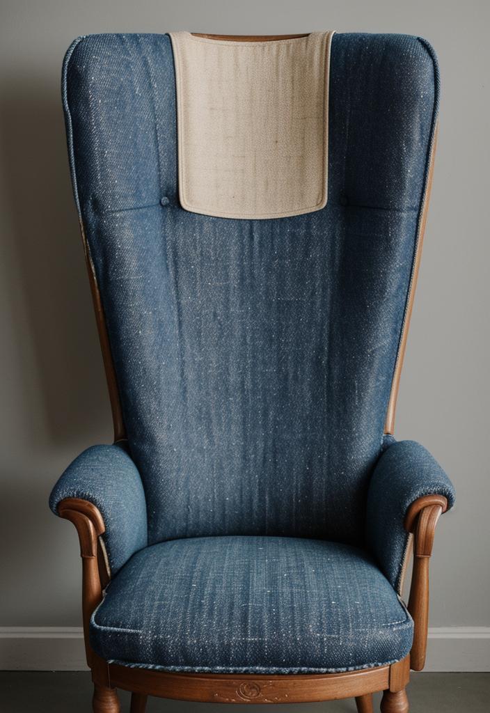 6. Jeans Upholstered Chair DIY-0