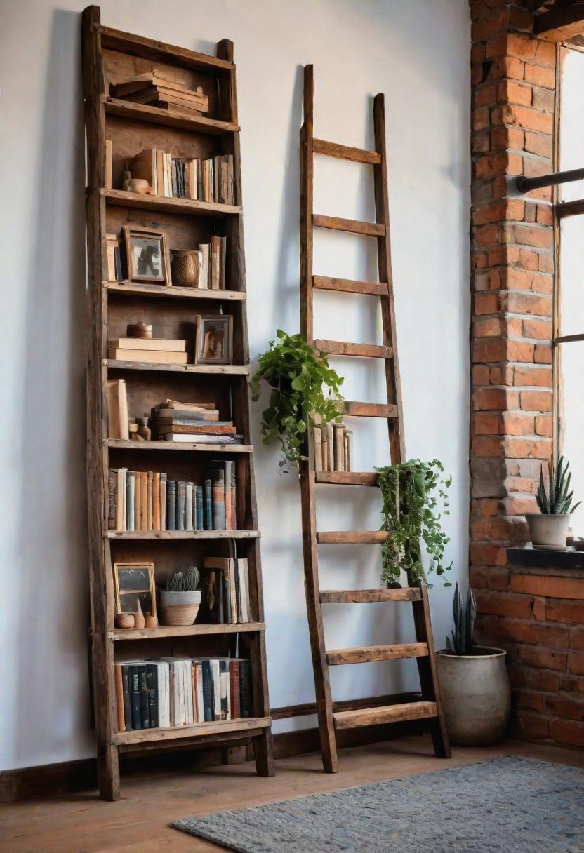 26. Repurposed Ladder Bookshelf Tutorial-0