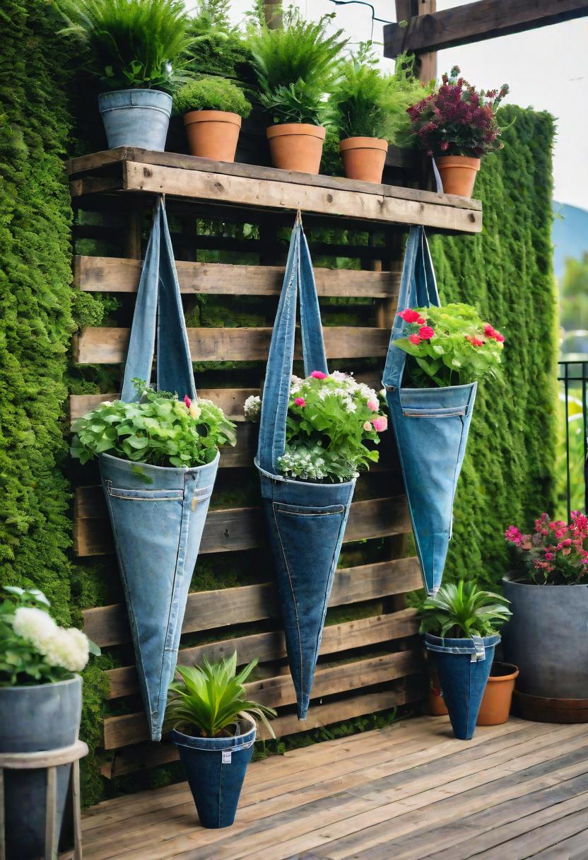 3. Rustic Jean Leg Planters-0