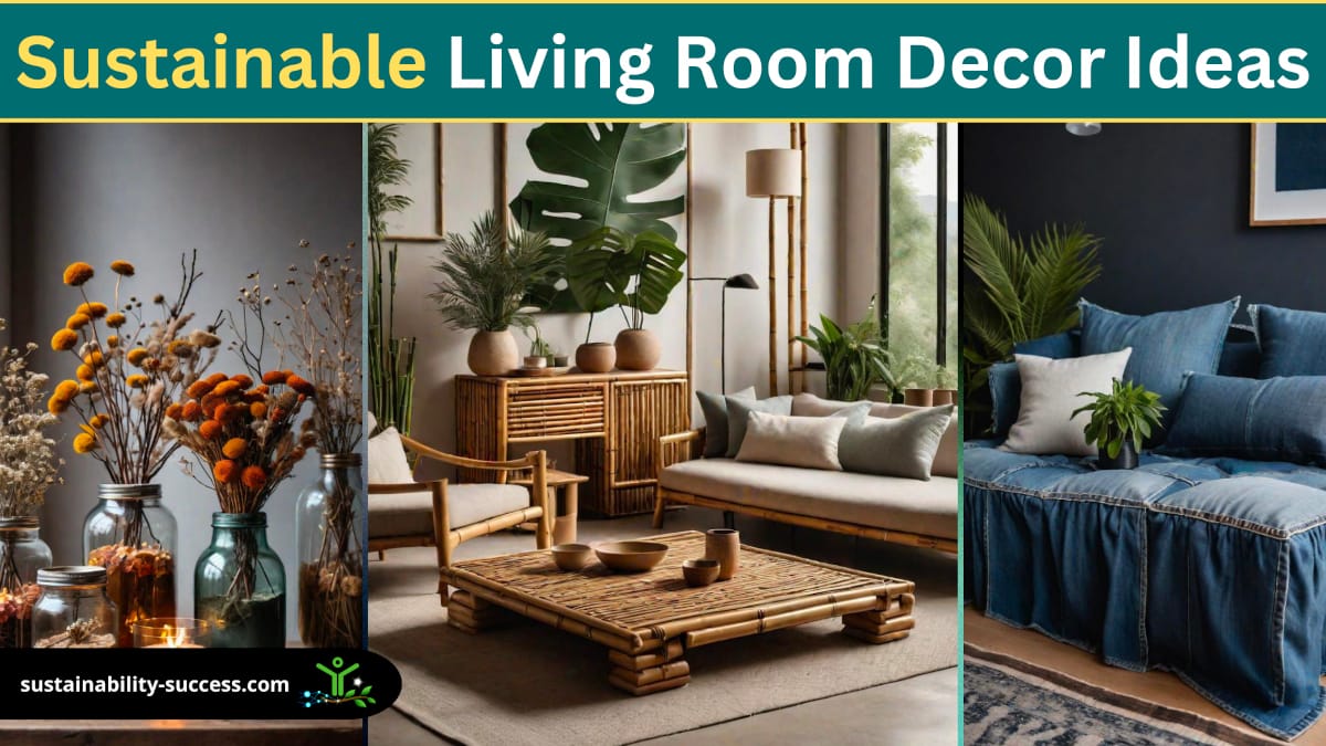 sustainable living room decor ideas
