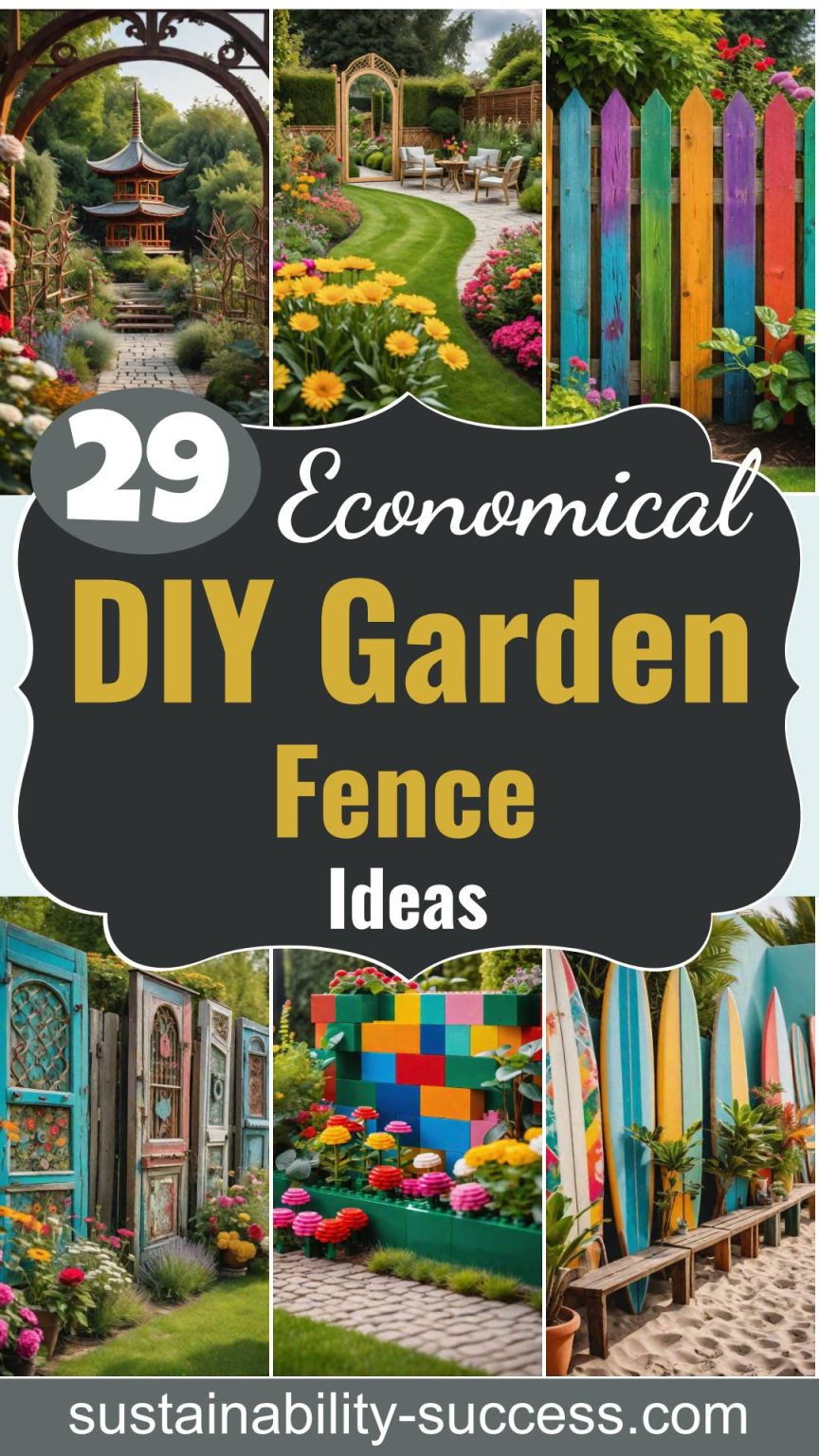 29 Budget-Friendly DIY Garden Fence Ideas