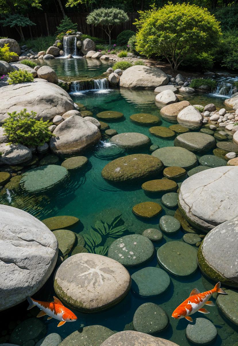 11. Aquatic Rock Garden for Koi-1
