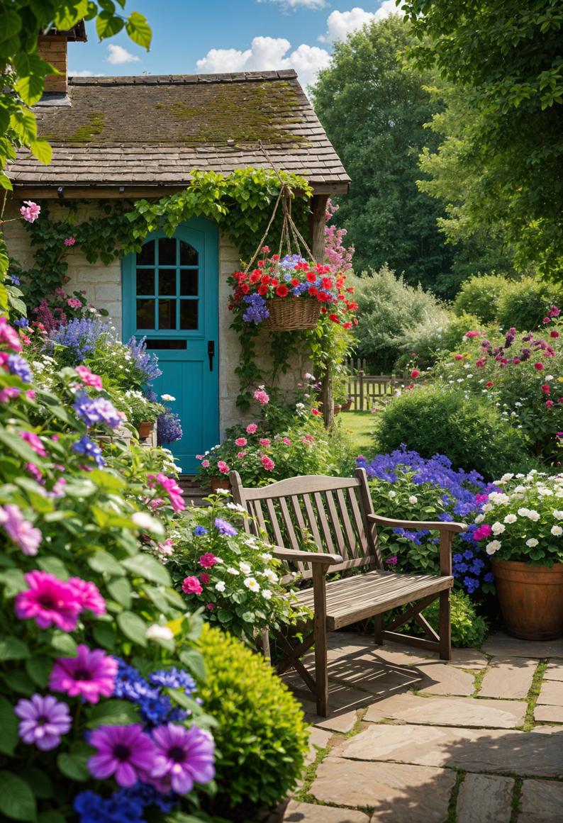 24. Cascading Petunias in Hanging Baskets-0