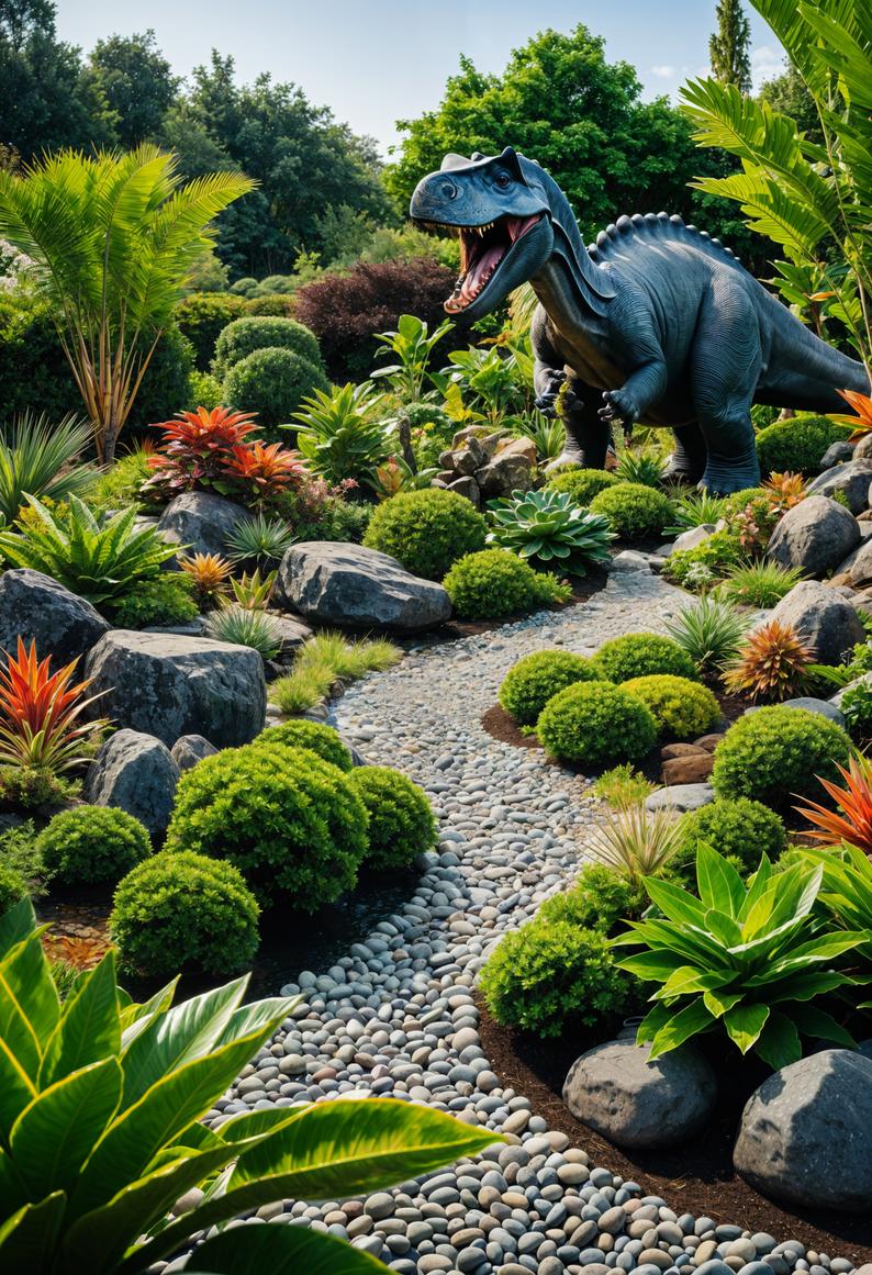 7. Dino-inspired Backyard Rock Garden-0