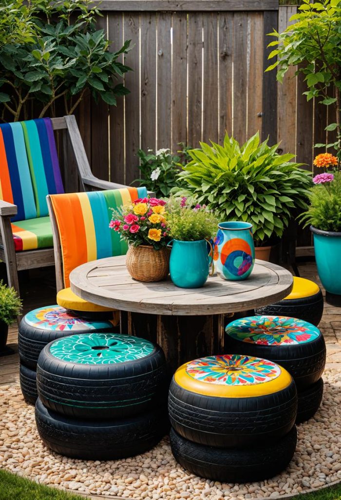 View of 35 Eco-Friendly Garden Art Ideas for Your Makeover