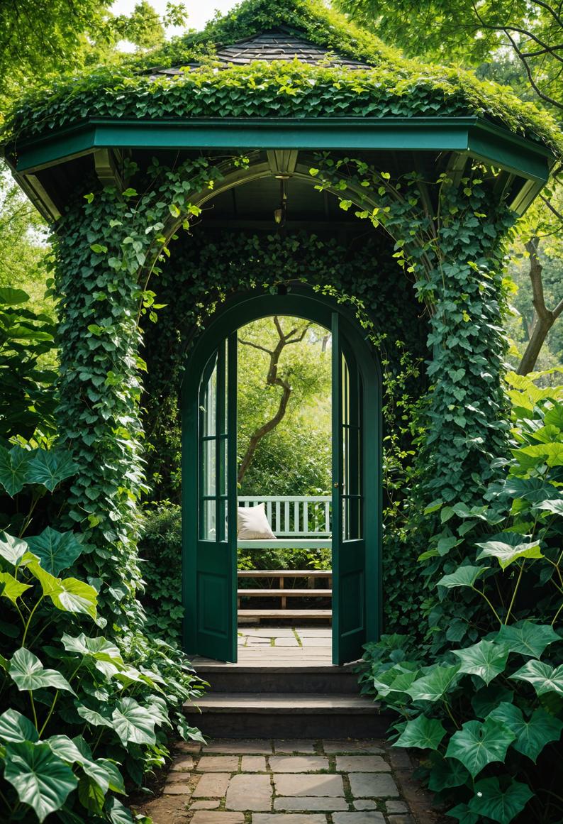 31. Enchanted Reading Pavilion in Garden-0