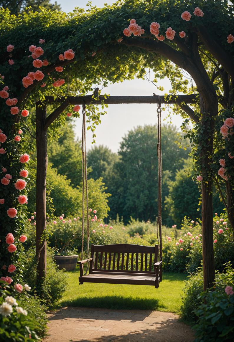 11. Enchanting Rose-Covered Swing Oasis-0