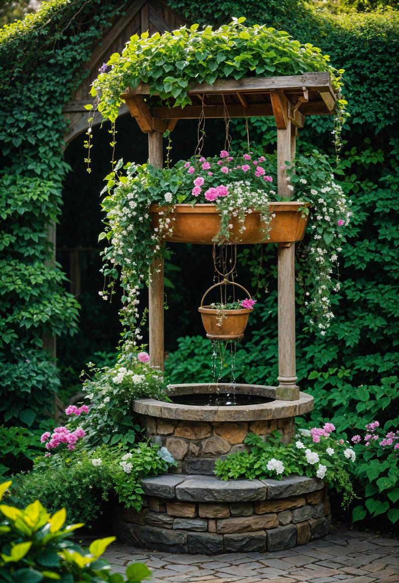 19. Enchanting Wishing Well Planter-1