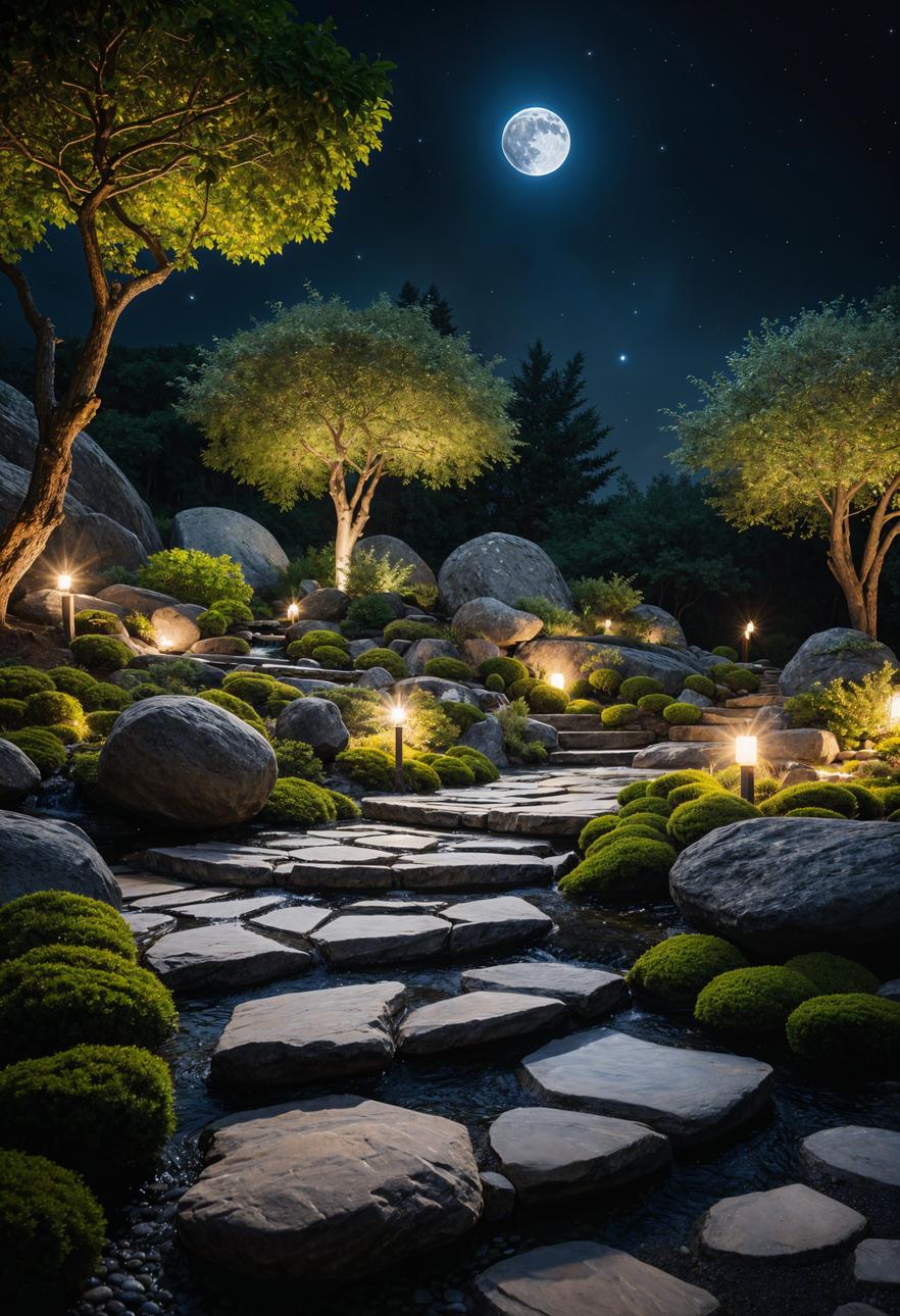 6. Magical Moonlit Rock Garden Glow-0