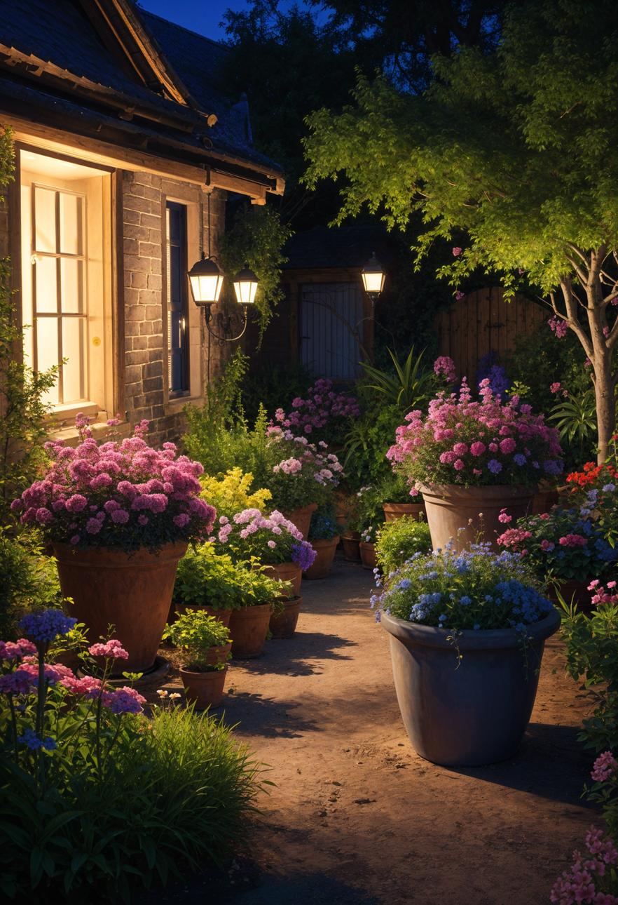 2. Nighttime Illuminated Garden Planters-0