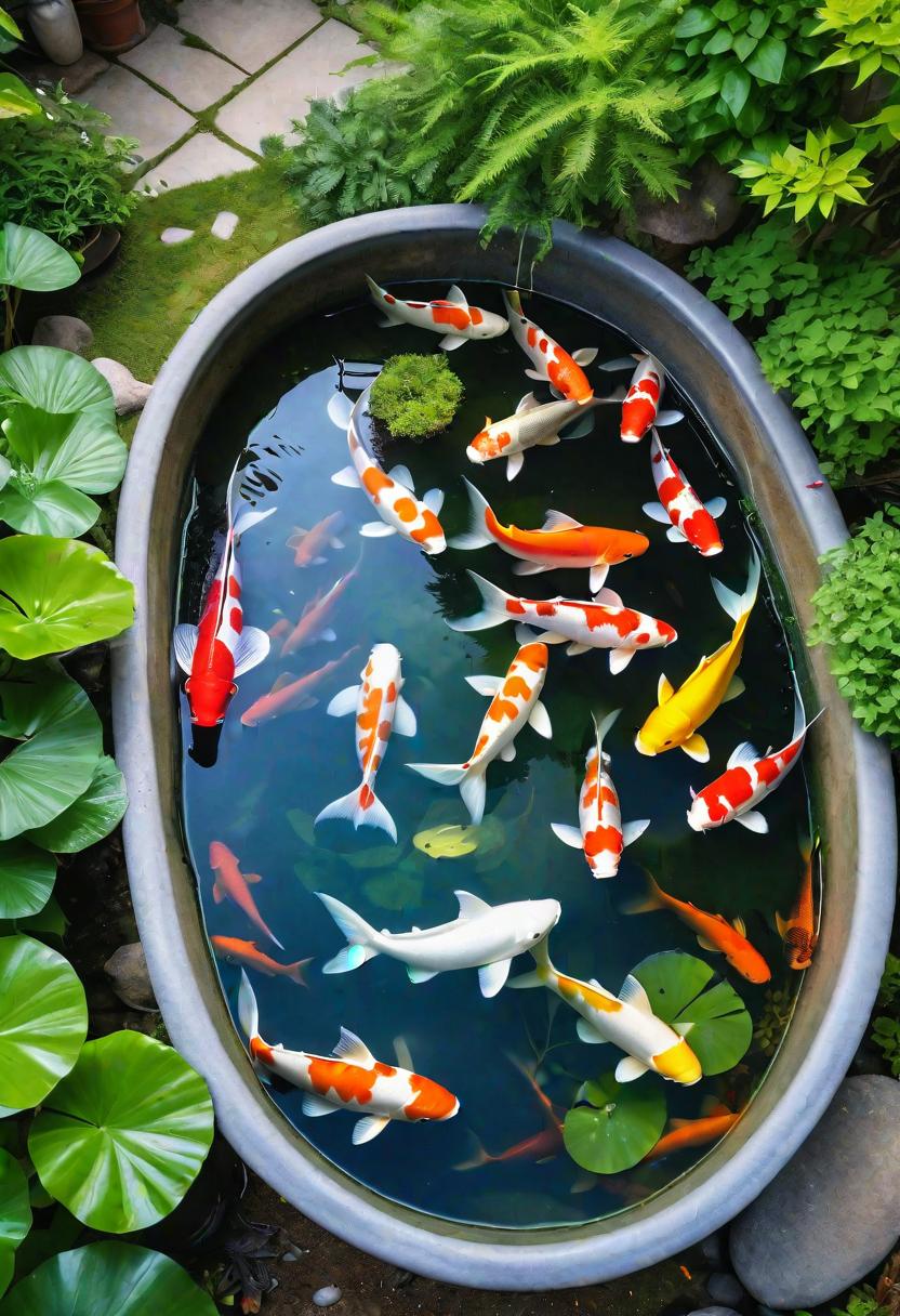 29. Porcelain tub koi ponds-0