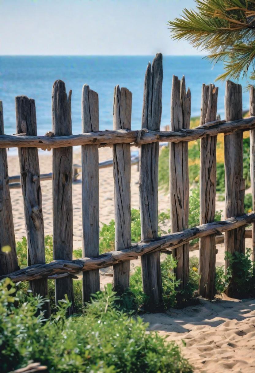 2. Seaside Driftwood Garden Fence-1