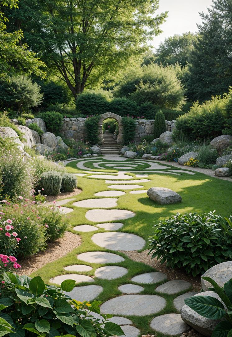 12. Serene Rock Labyrinth Garden Inspiration-1
