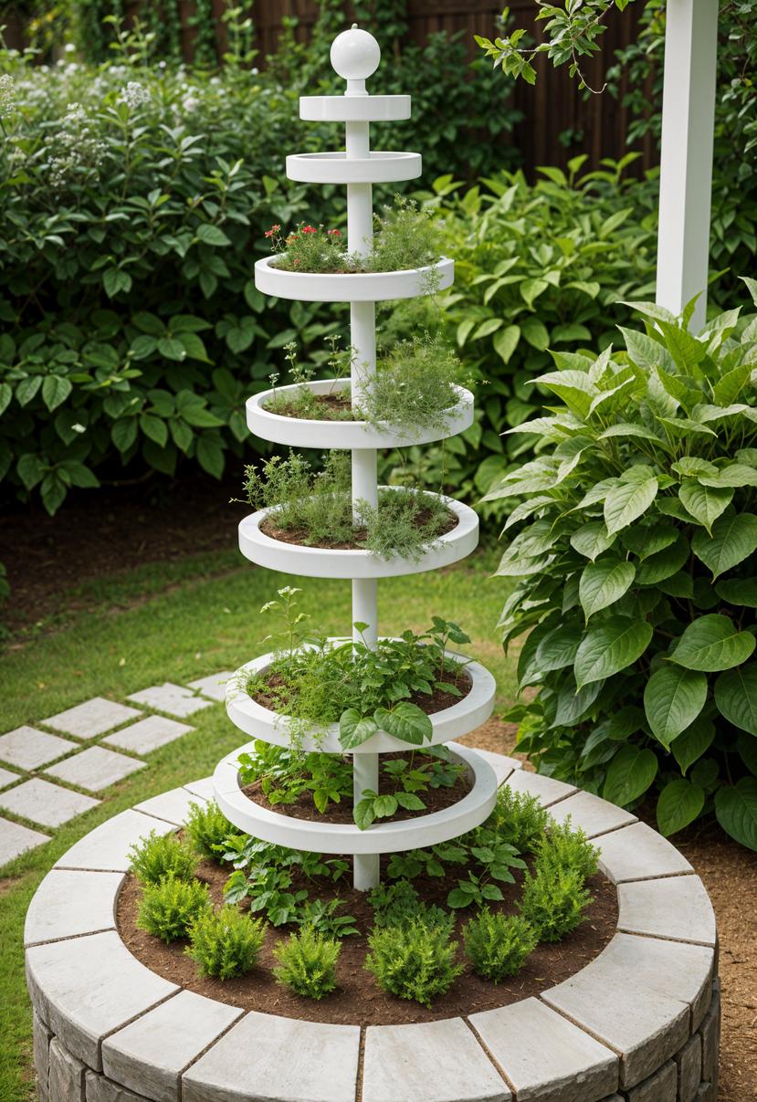 30. Spiral Herb Tower Garden-0