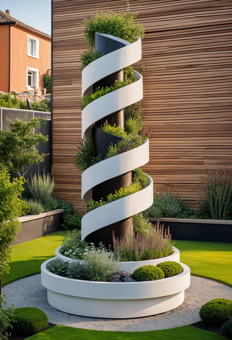 30. Spiral Herb Tower Garden-1