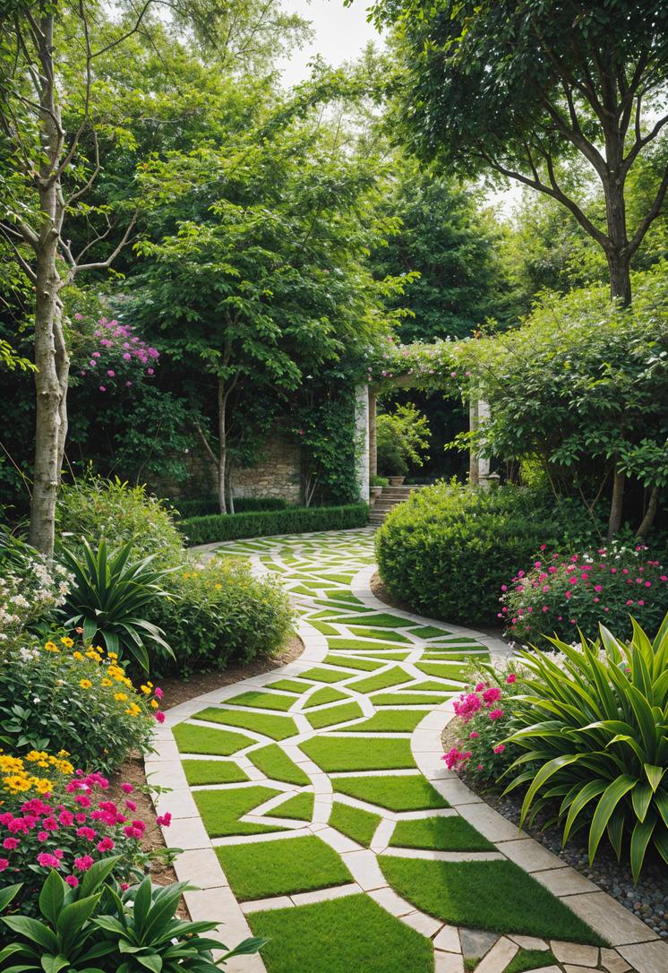 1. Vibrant Mosaic Pathways for Gardens-1