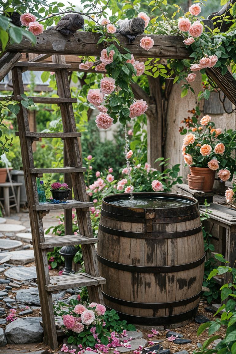 3. Charming Rustic Cottage Garden Inspiration-1