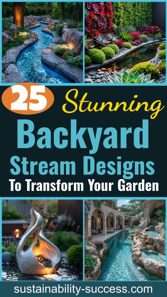 25 Stunning Backyard Stream Designs To Transform Your Garden