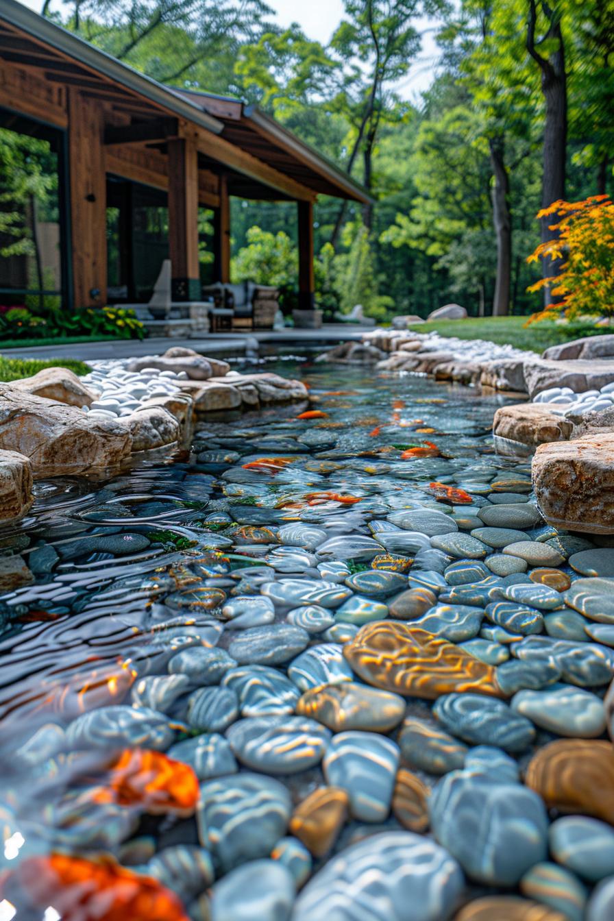 14. Geometric Pebble Flooring in Stream-0