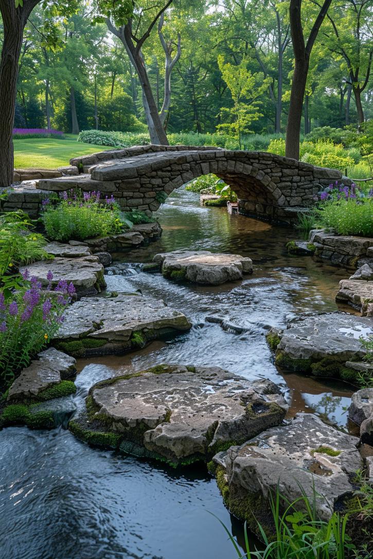 5. Stream Crossing with Stone Bridge-0