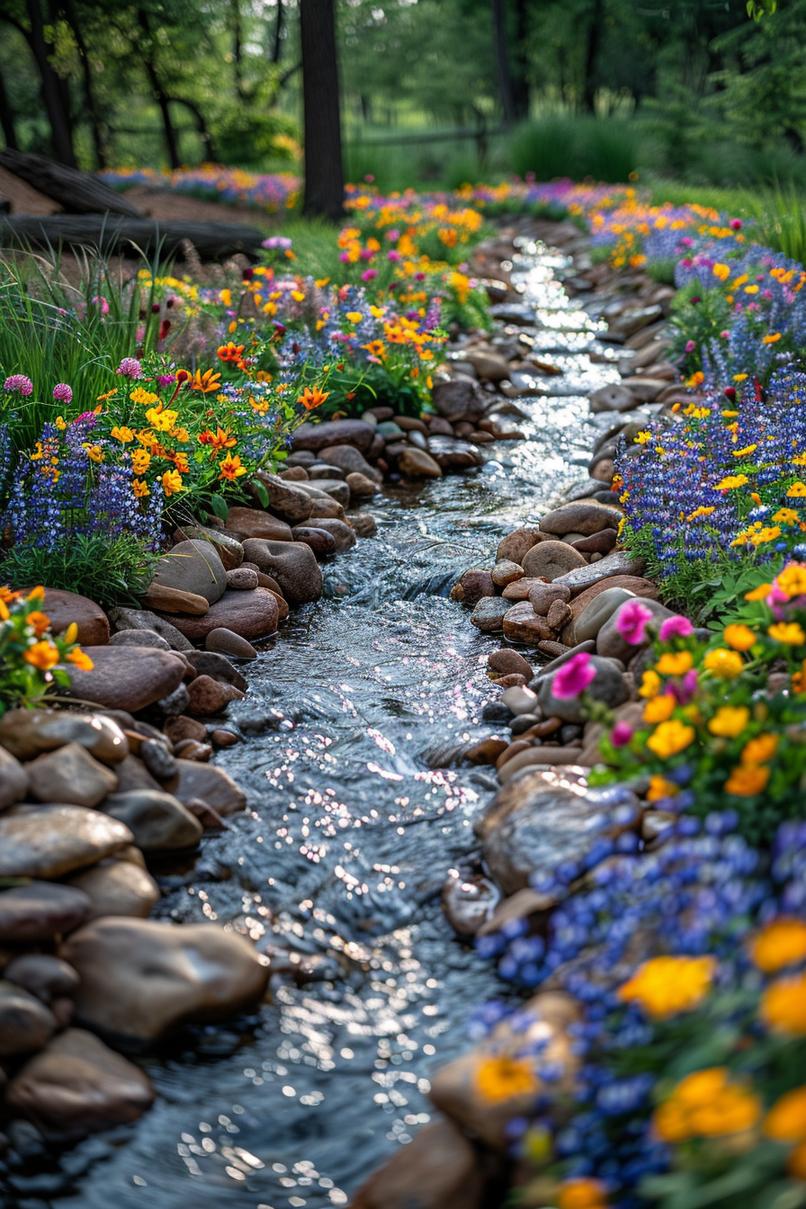 12. Streamside Driftwood and Wildflowers-1