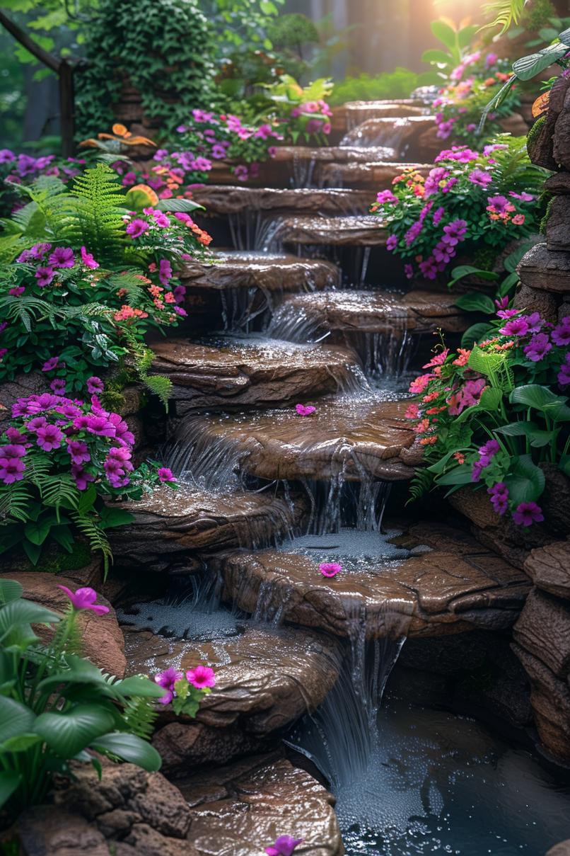 22. Terraced Stream Pools in Backyard-1