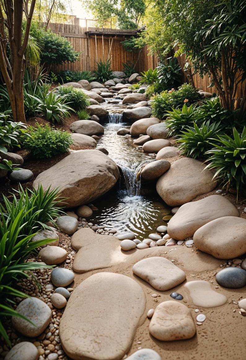 7. Tranquil Streamside Zen Garden-1