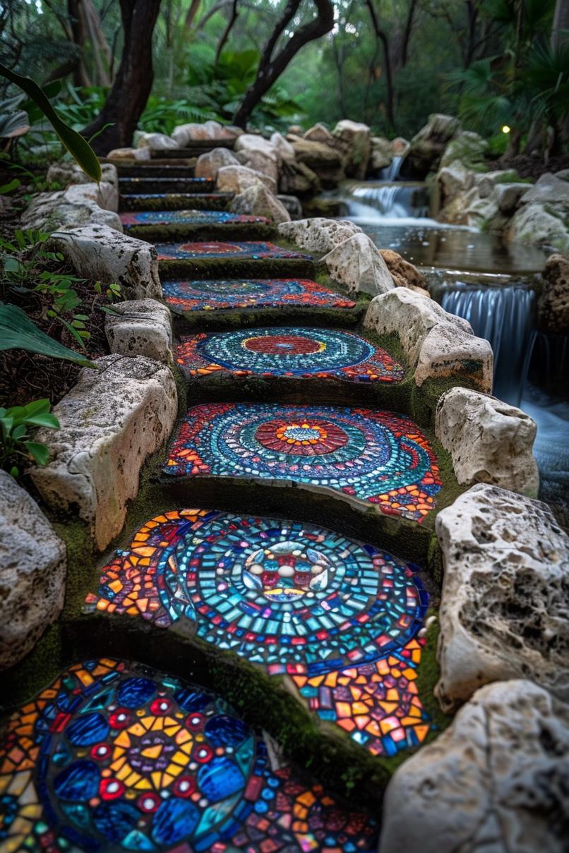 2. Vibrant Stones by the Stream-2