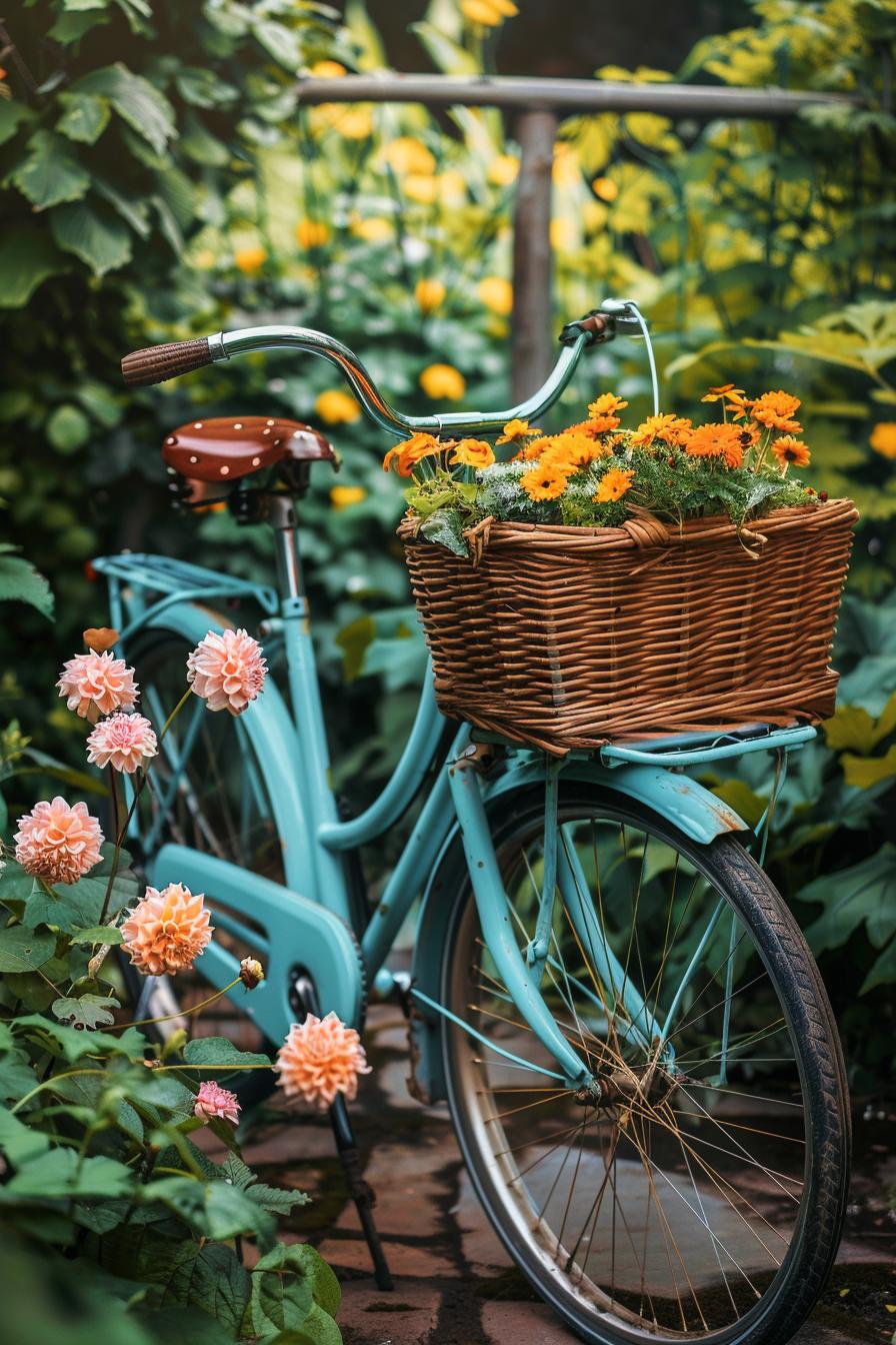 16. Bicycle Planters for Vintage Garden-0