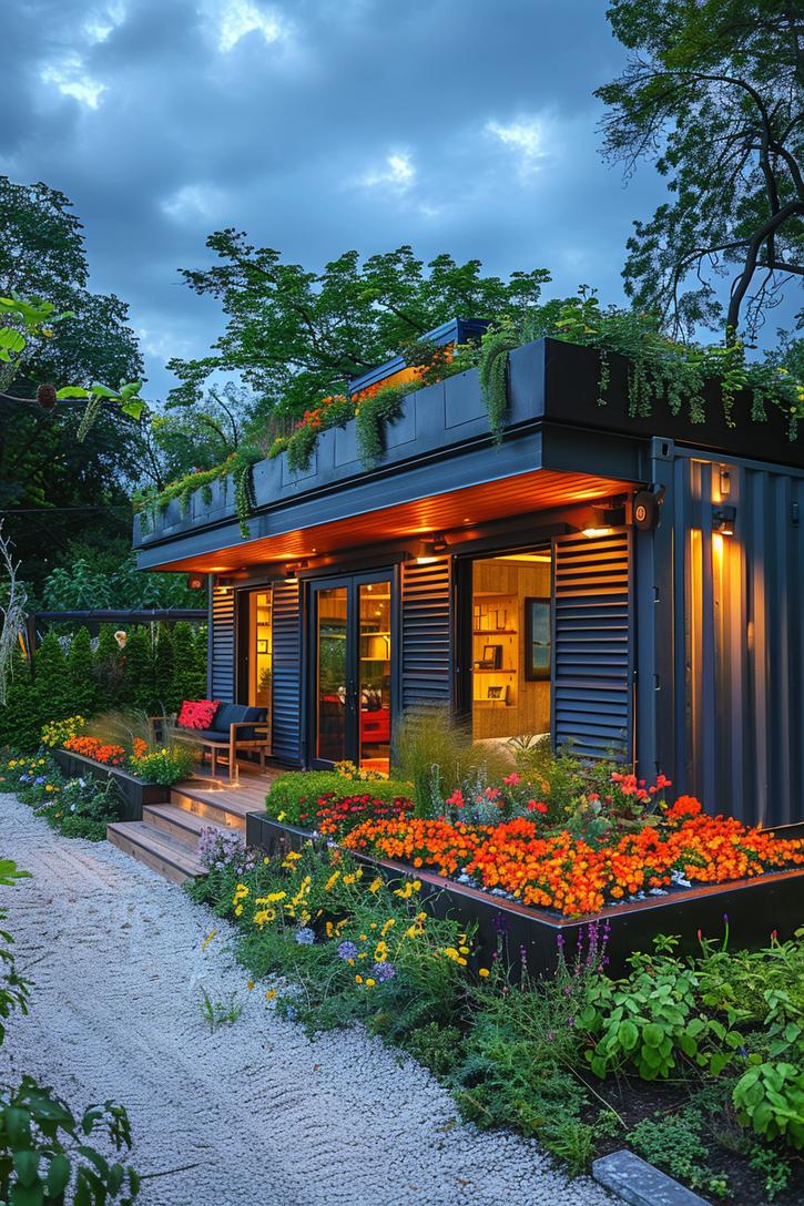 15. Charming Container Cottage Design-1