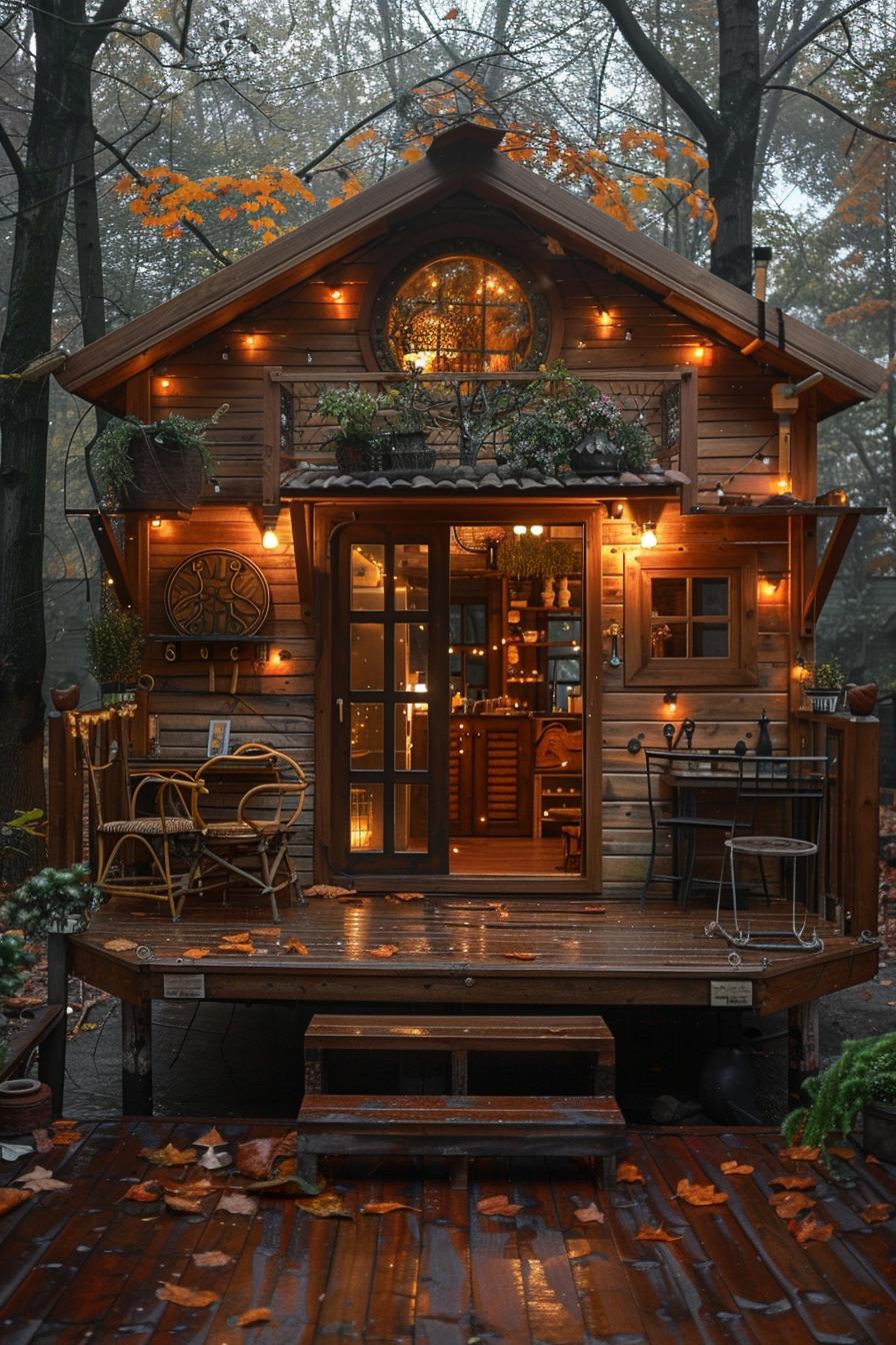 3. Charming Rustic Wood Cabin Design-0