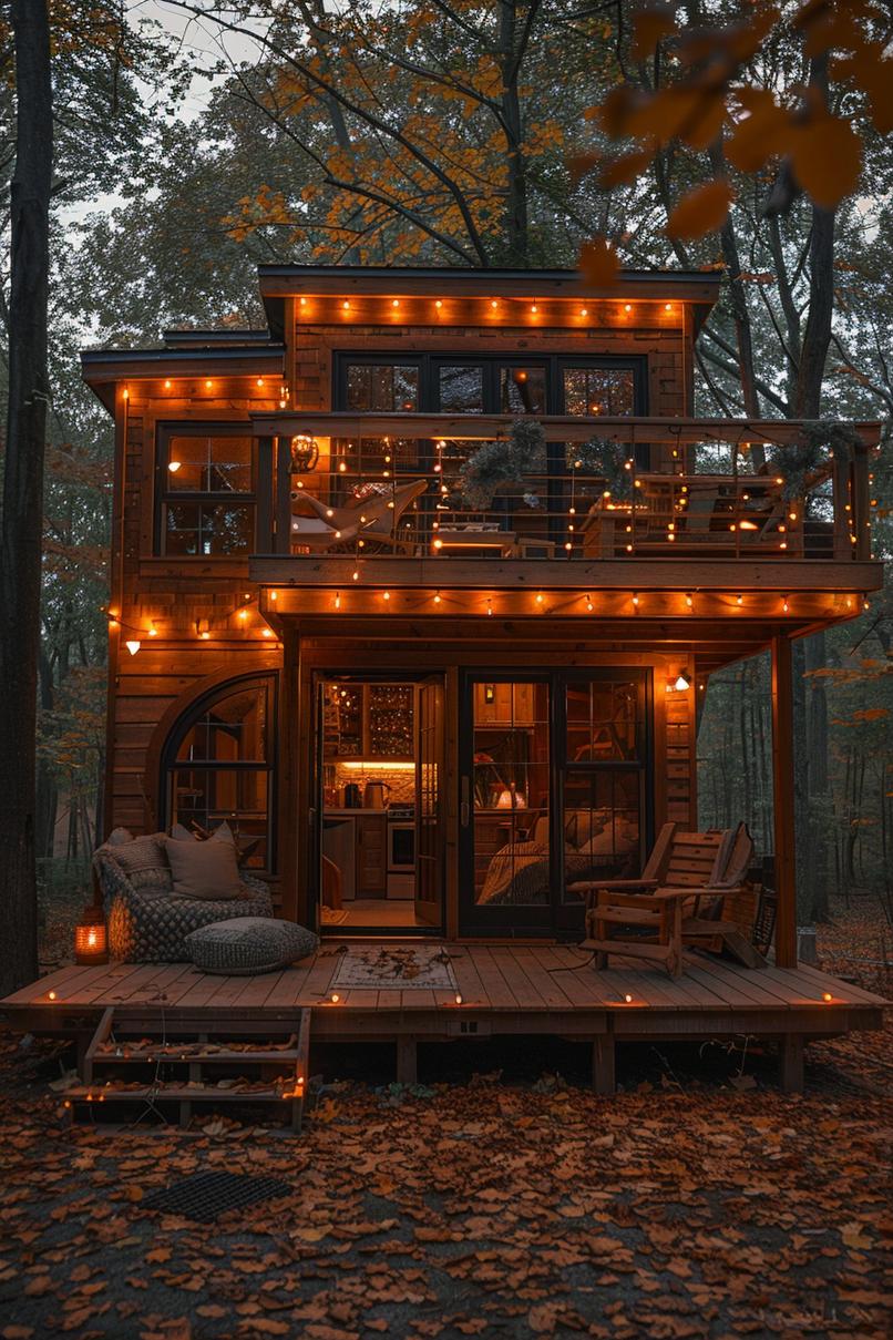 3. Charming Rustic Wood Cabin Design-2