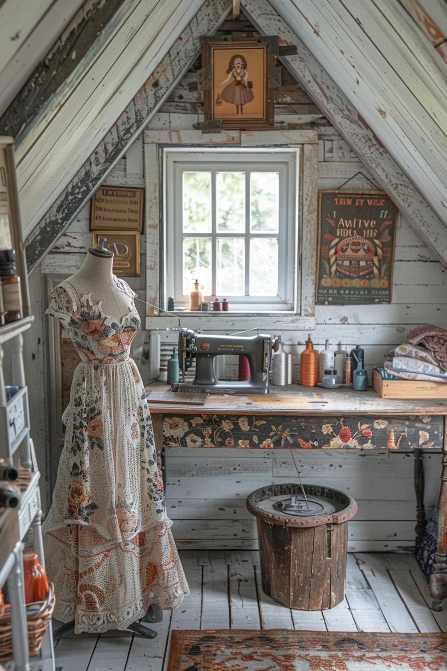 7. Charming Vintage Sewing Atelier Inspo-0