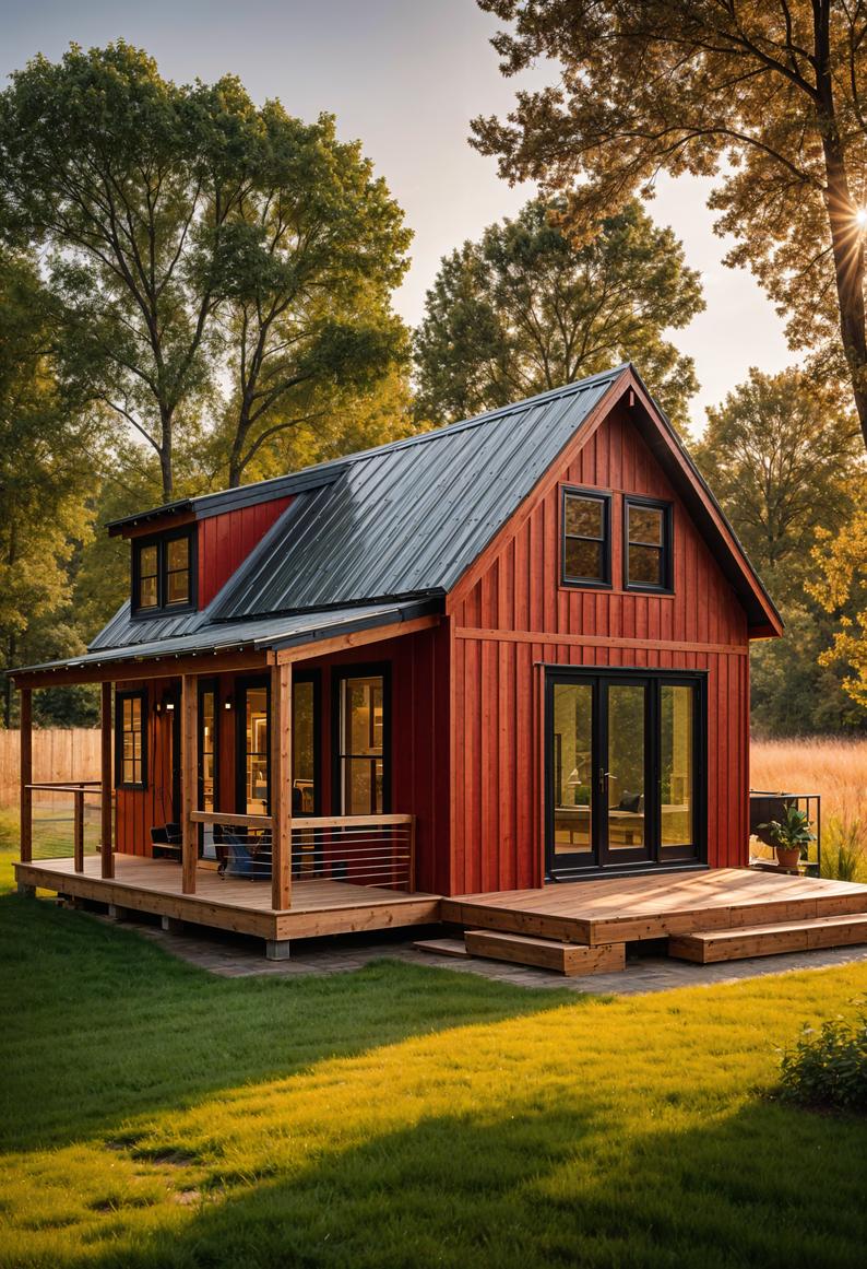 16. Chic Barn-Style Tiny House-3