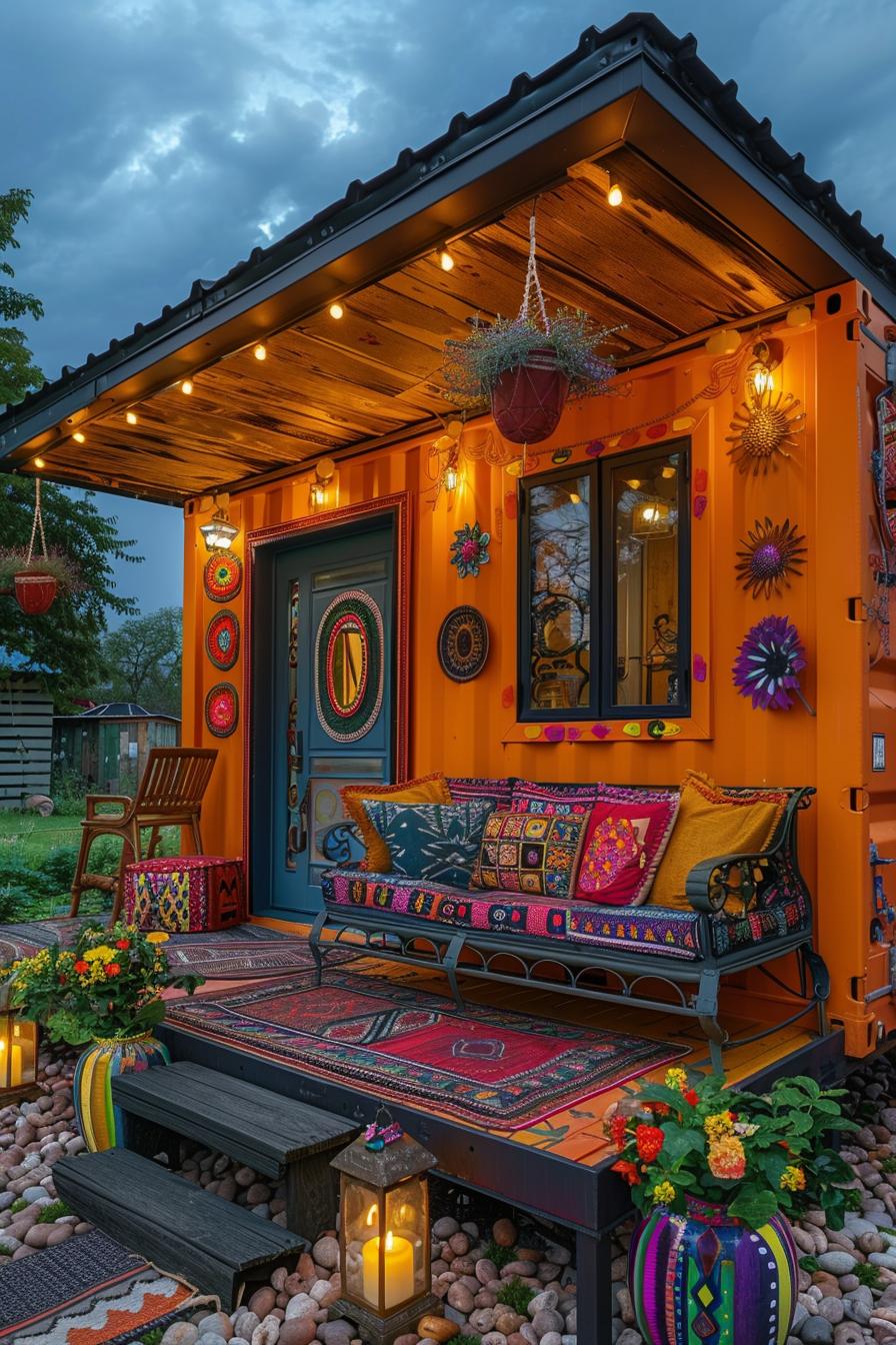 4. Colorful Bohemian Container Shed Haven-0